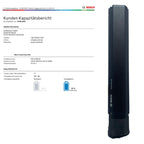 Bosch Powertube 625 - SMART SYSTEM - Energieinhalt (aktuell): 94% -  vertikal