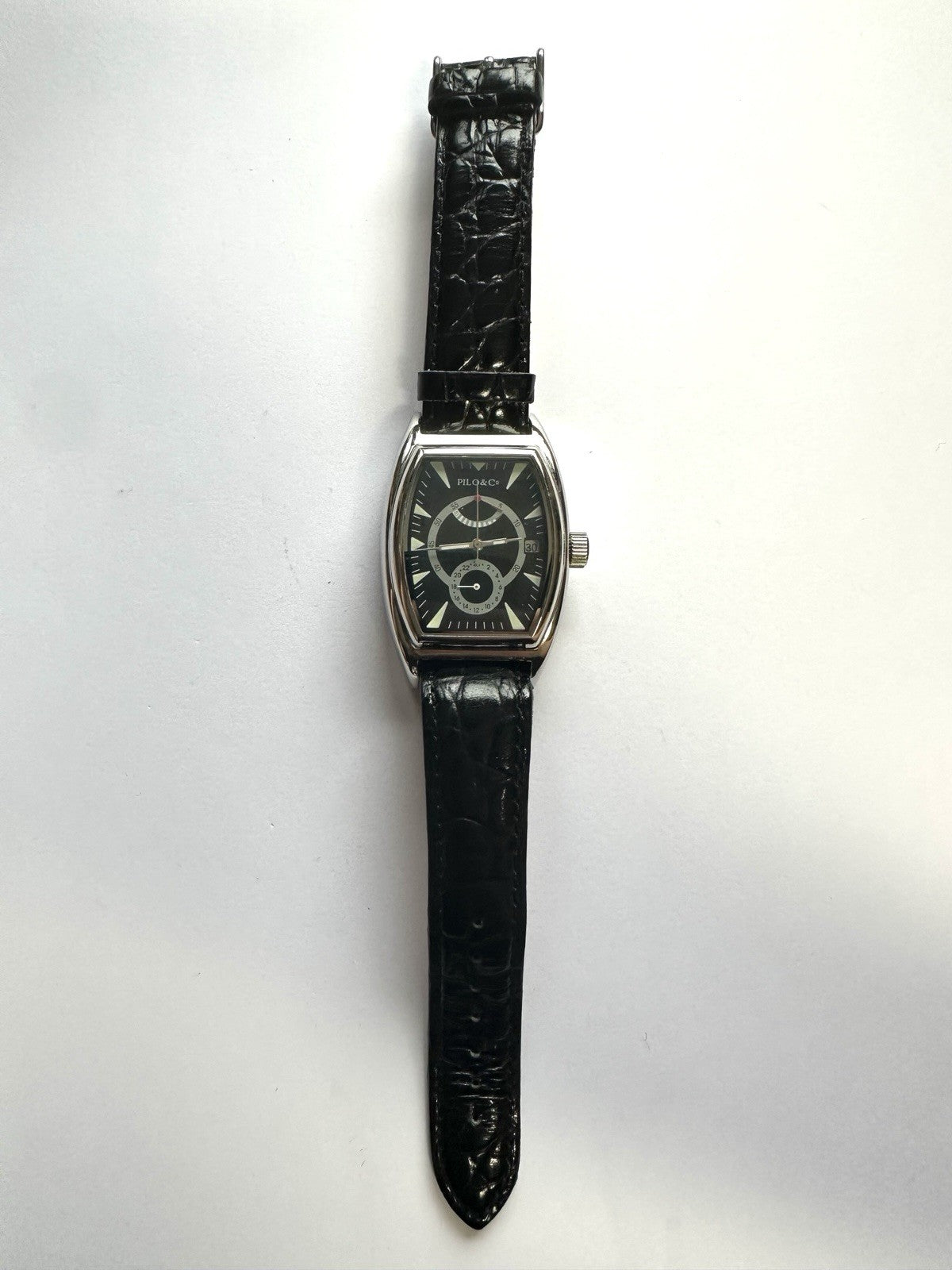 Pilo&Co Automatic Herrenuhr, Armbanduhr, Lederarmband