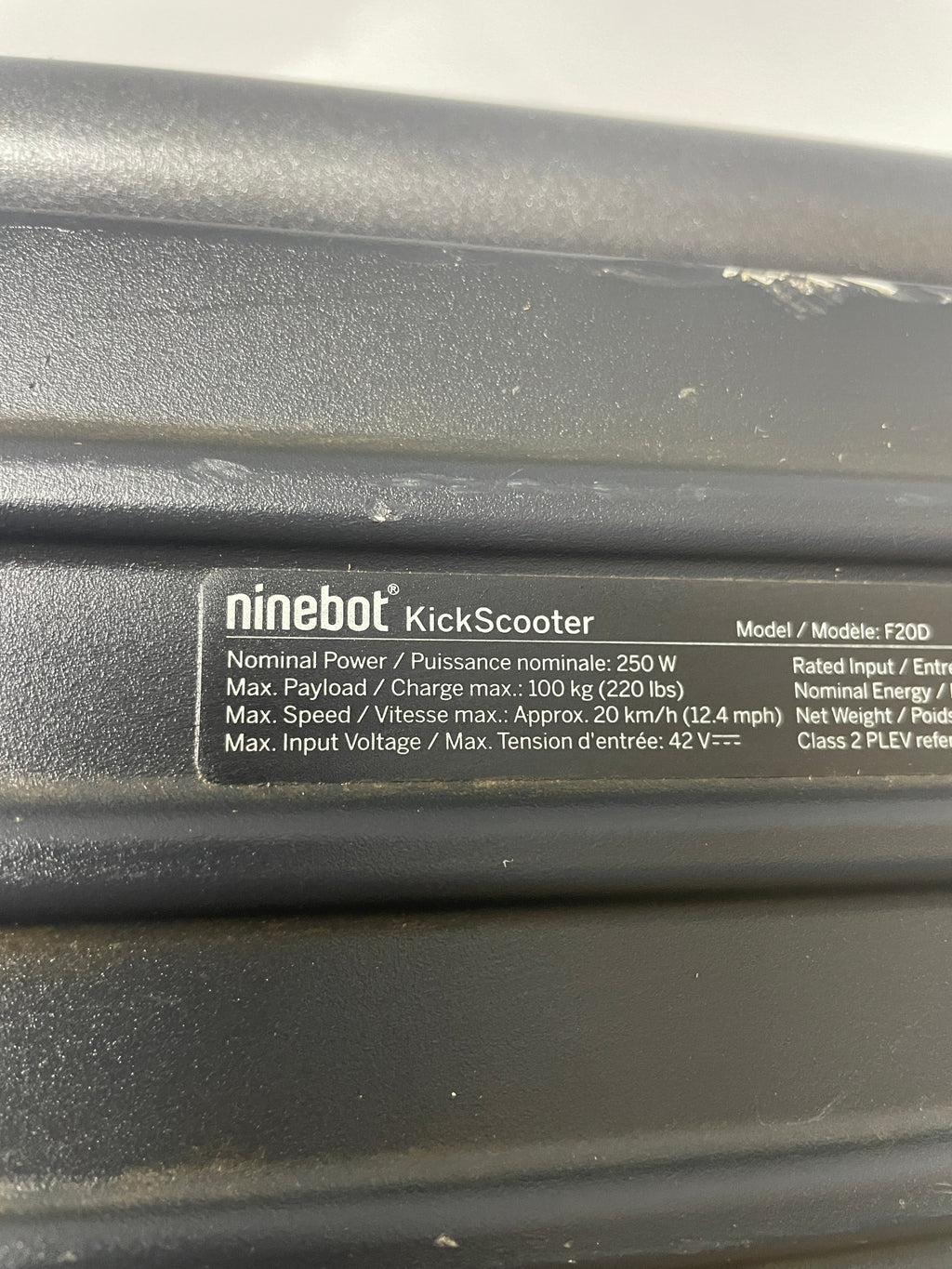 Segway ninebot KickScooter F20D