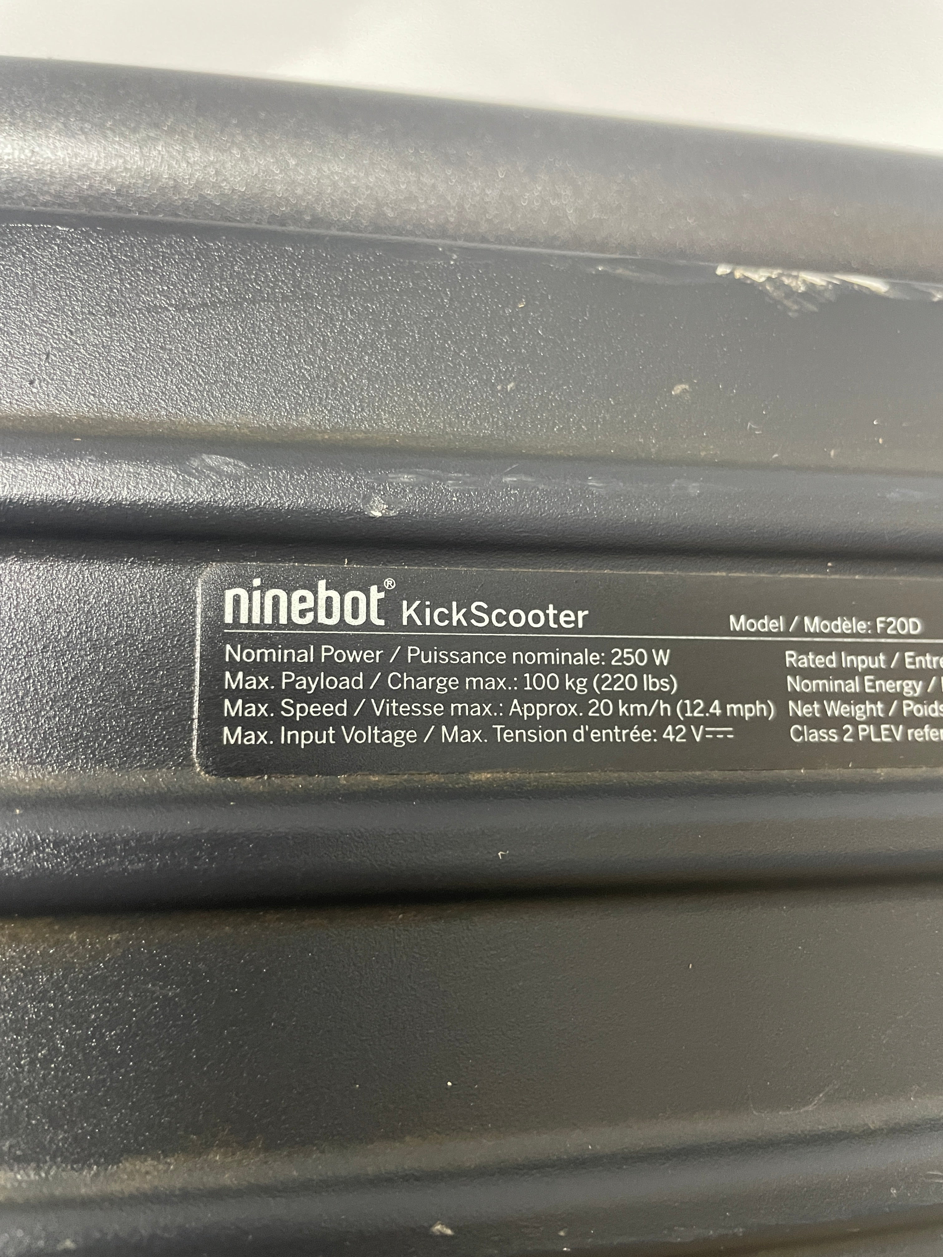 Segway ninebot KickScooter F20D