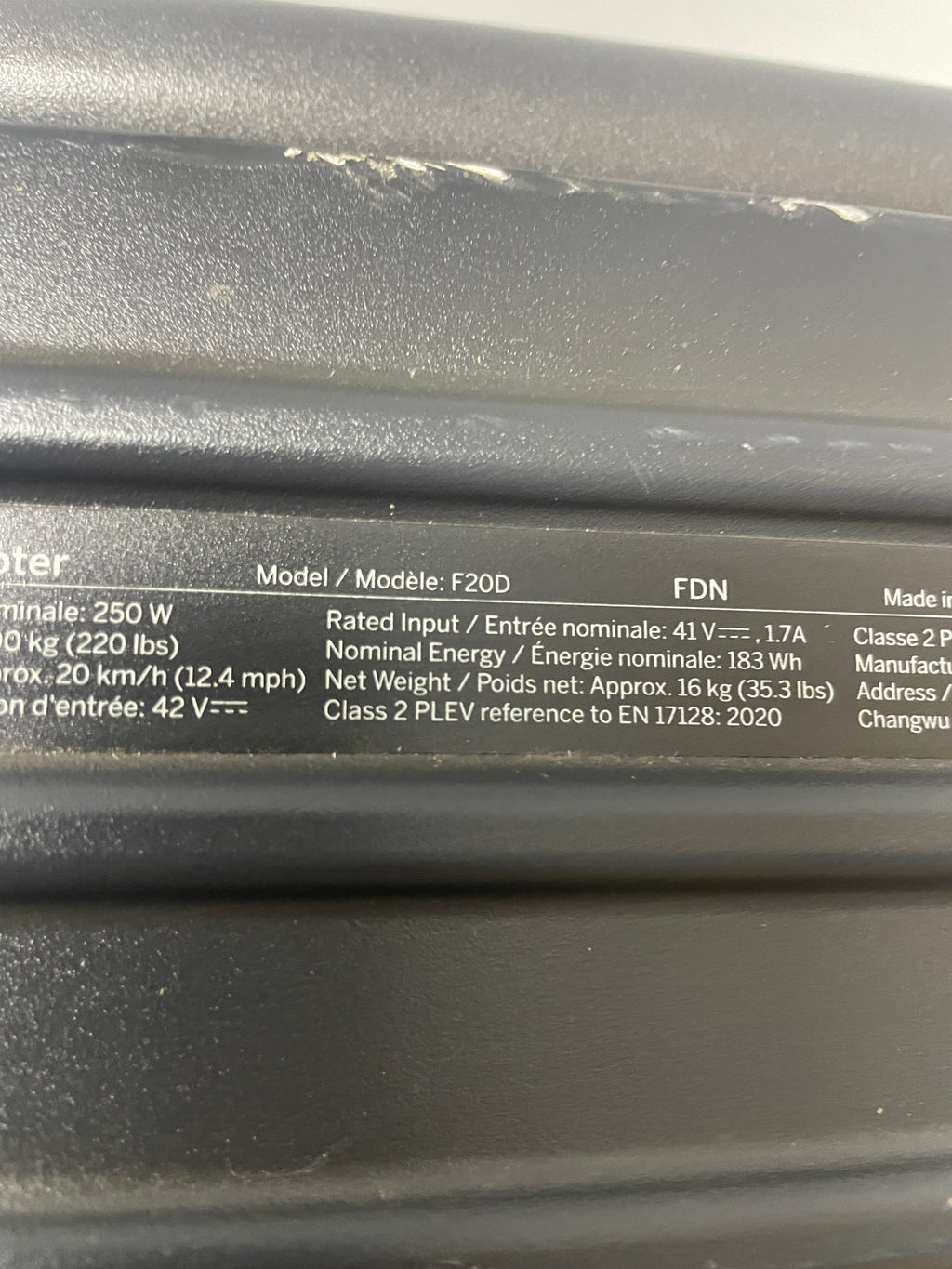 Segway ninebot KickScooter F20D