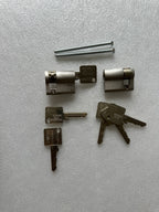 Ikon Schließzylinder, Halbzylinder, Gleichschließend L=30, 6x Schlüssel