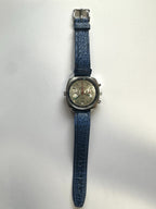 Piljot 23 Jewels Herrenuhr, Armbanduhr, Lederarmband blau