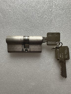 Ikon Schließzylinder, Doppelzylinder, mit 3 Schlüssel, Edelstahl