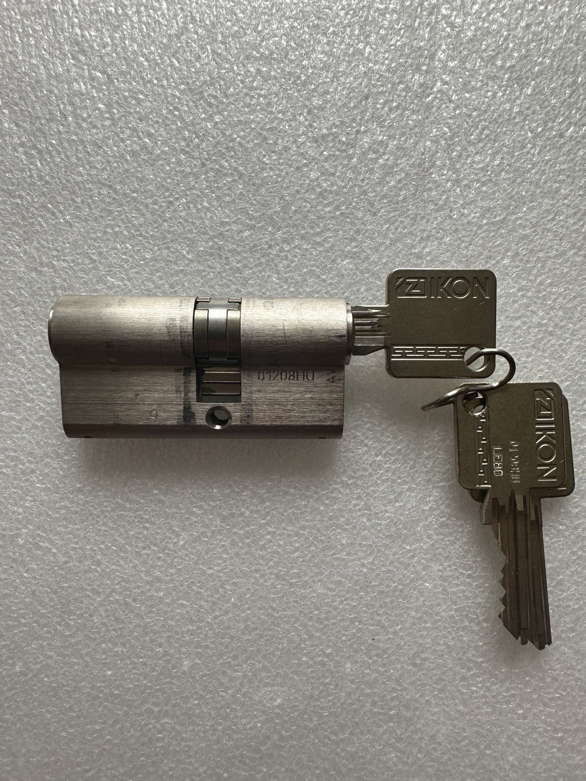 Ikon Schließzylinder, Doppelzylinder, mit 3 Schlüssel, Edelstahl