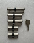 Evva Schließzylinder, Doppelzylinder, Gleichschließend, 5 Zylinder + 3 Schlüssel