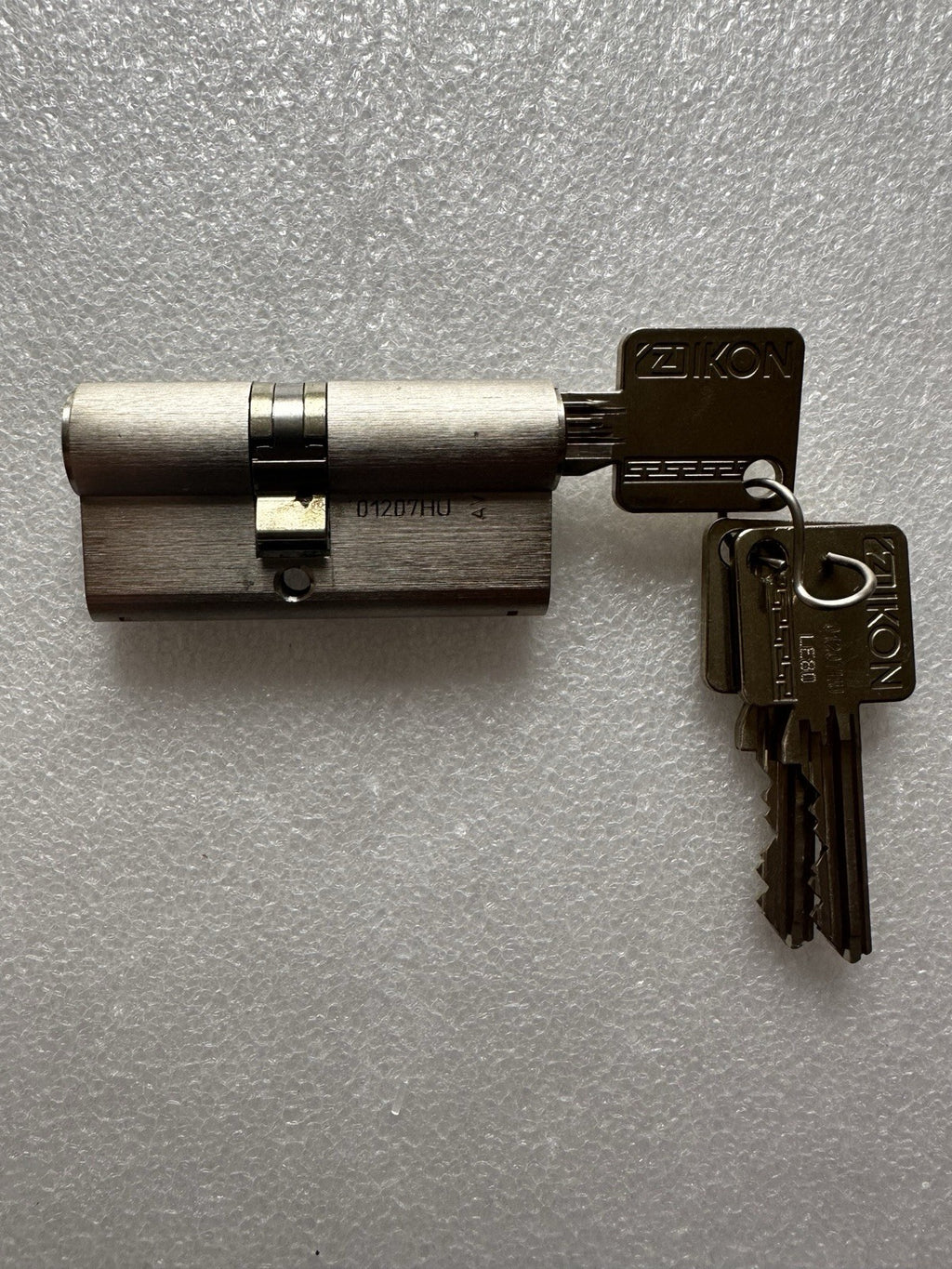 Ikon Schließzylinder, Doppelzylinder, mit 3 Schlüssel, Edelstahl
