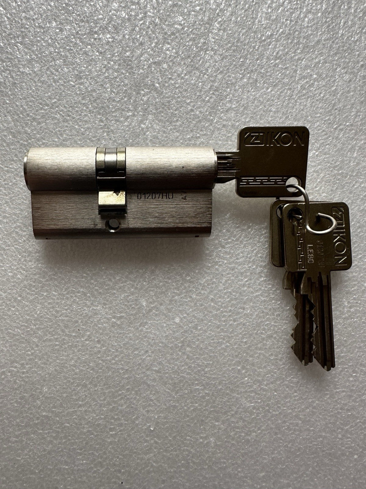 Ikon Schließzylinder, Doppelzylinder, mit 3 Schlüssel, Edelstahl