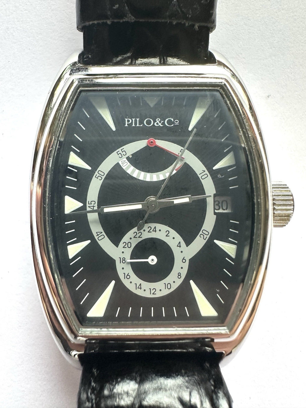 Pilo&Co Automatic Herrenuhr, Armbanduhr, Lederarmband