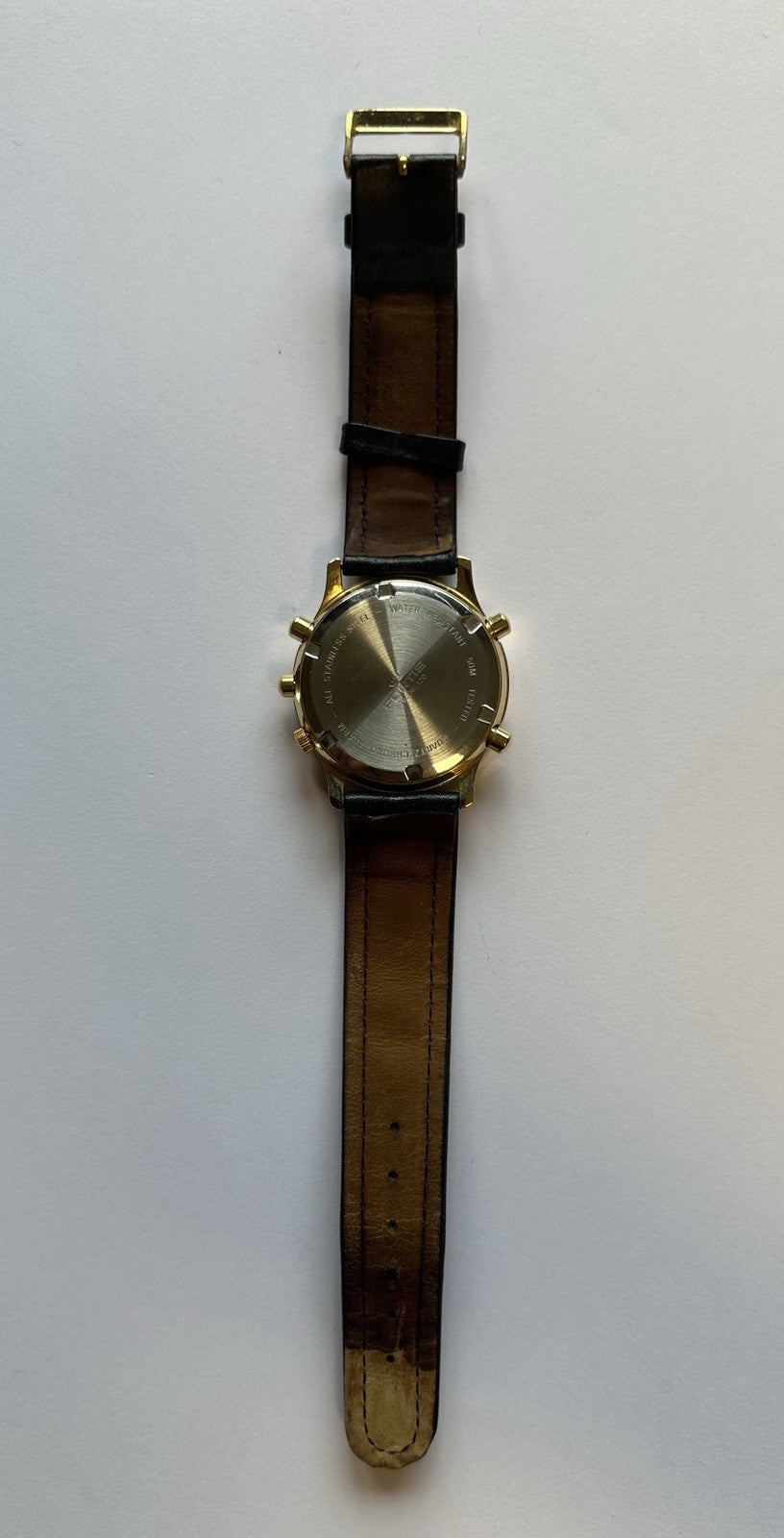 Fortis Gol Tachymeter Herren Uhr, Armbanduhr, Leder Armband Rar Designer Uhr