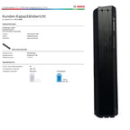 Bosch Powertube 500 - Energieinhalt (aktuell) 91% -  vertikal