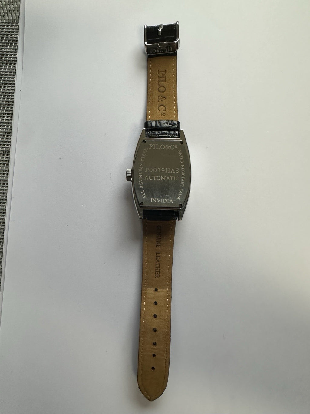 Pilo&Co Automatic Herrenuhr, Armbanduhr, Lederarmband