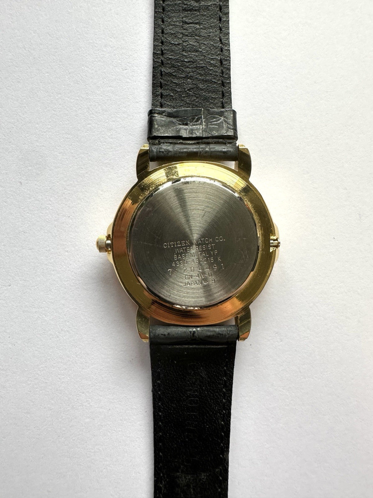 Citizen Light house Vintage Moonphase Date Quartz Herren Uhr Lederarmband