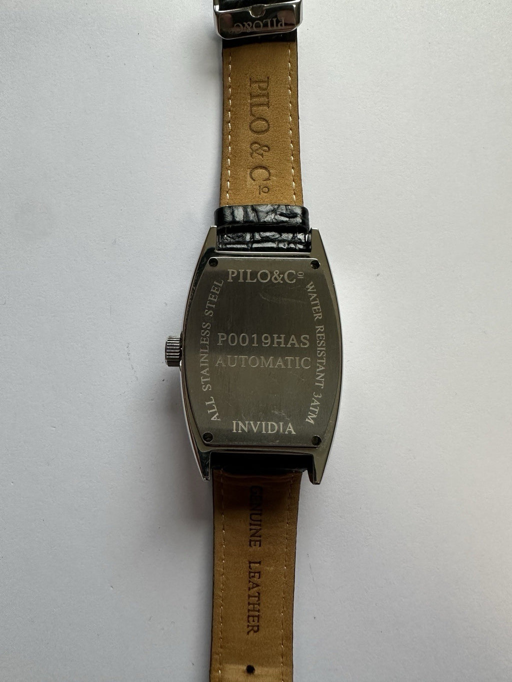 Pilo&Co Automatic Herrenuhr, Armbanduhr, Lederarmband