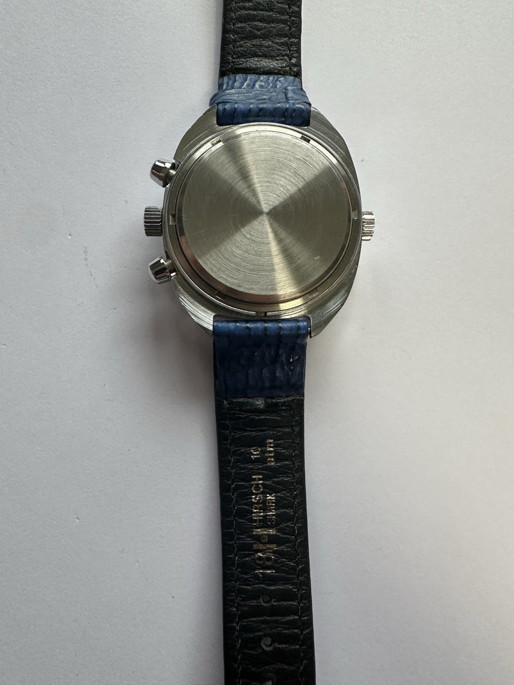 Piljot 23 Jewels Herrenuhr, Armbanduhr, Lederarmband blau