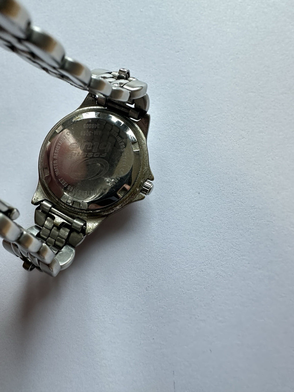 Fossil Blue Damen Uhr, Armbanduhr, Edelstahl, Leuchtzeiger