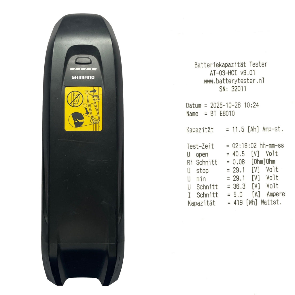 Shimano Steps E-Bike Akku BT-E8010 Rahmenakku 36V 504Wh