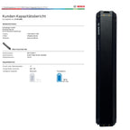 Bosch PowerTube 625 – SMART SYSTEM - Energieinhalt (aktuell):  93% -  horizontal