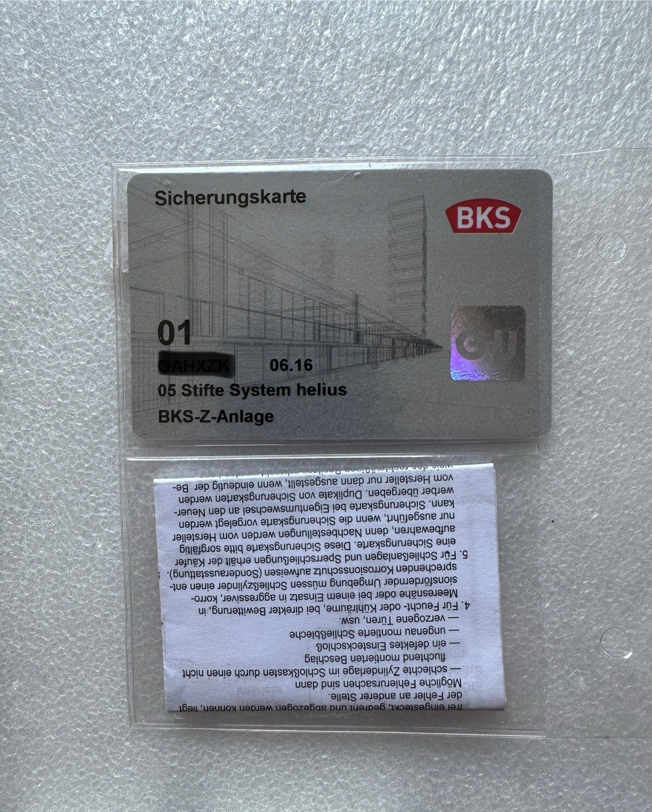 BKS Schließanlage, Doppelzylinder, Sicherungskarte, Zentralschließanlage TOP