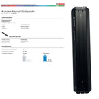 Bosch Powertube 500 - Energieinhalt (aktuell) 92% -  horizontal