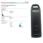 Bosch Powerpack 400 Rahmenakku - Energieinhalt (aktuell) 96%
