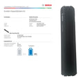 Bosch Powertube 500 - Energieinhalt (aktuell) 95% -  horizontal