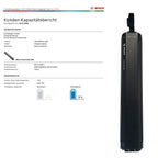 Bosch PowerTube 625 – SMART SYSTEM - Energieinhalt (aktuell):  92% -  horizontal