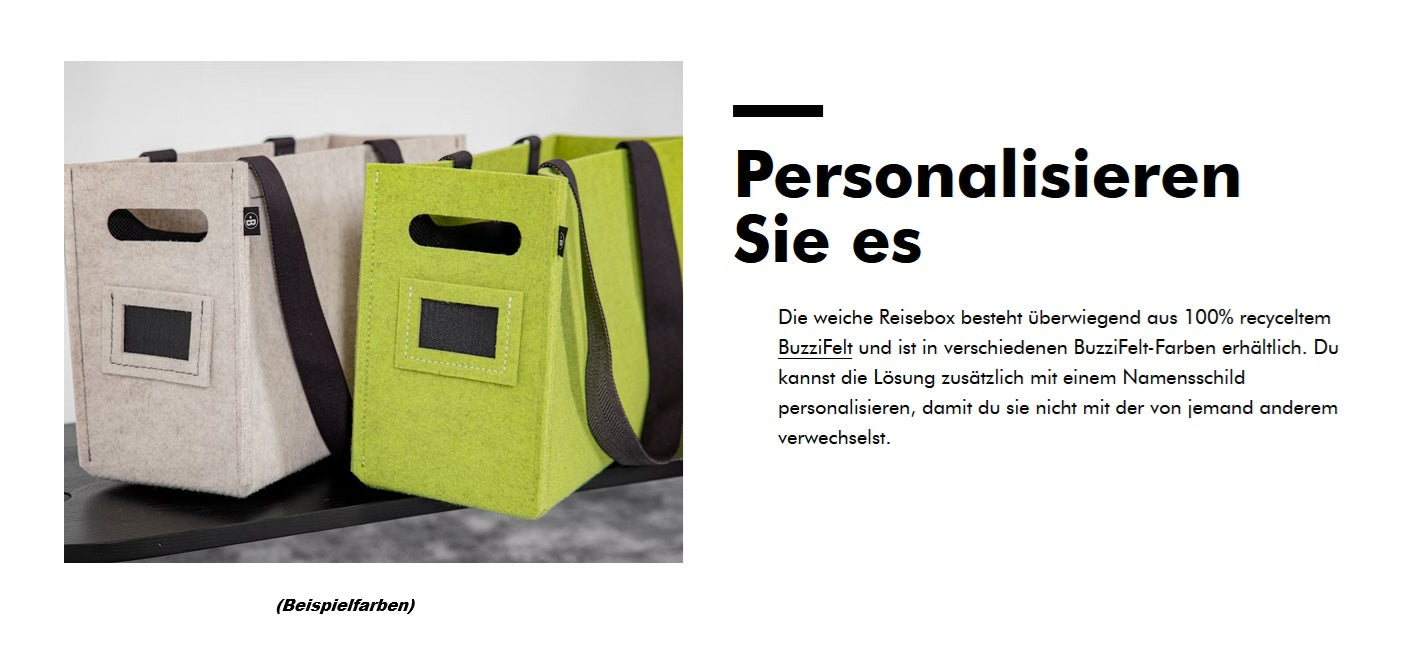 Buzzi Box Travel Buzzi Space Tasche - hellblau - UVP 299 € - hochwertig!