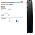 Bosch Powertube 625 - SMART SYSTEM - Energieinhalt (aktuell): 96% -  horizontal