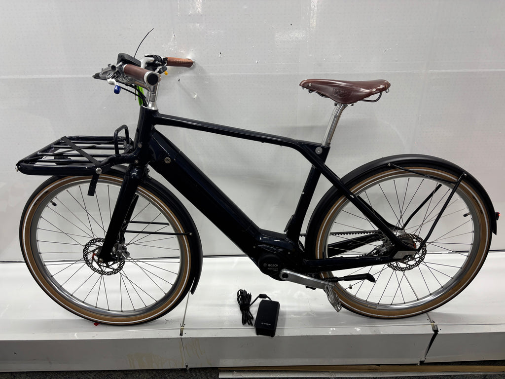 Schindelhauer E-Bike mit Frontkorb, Alfine 8 Hang, Brooks