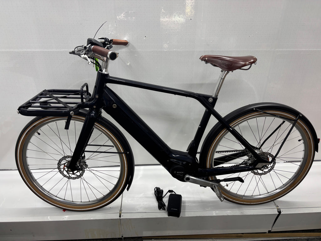 Schindelhauer E-Bike mit Frontkorb, Alfine 8 Hang, Brooks