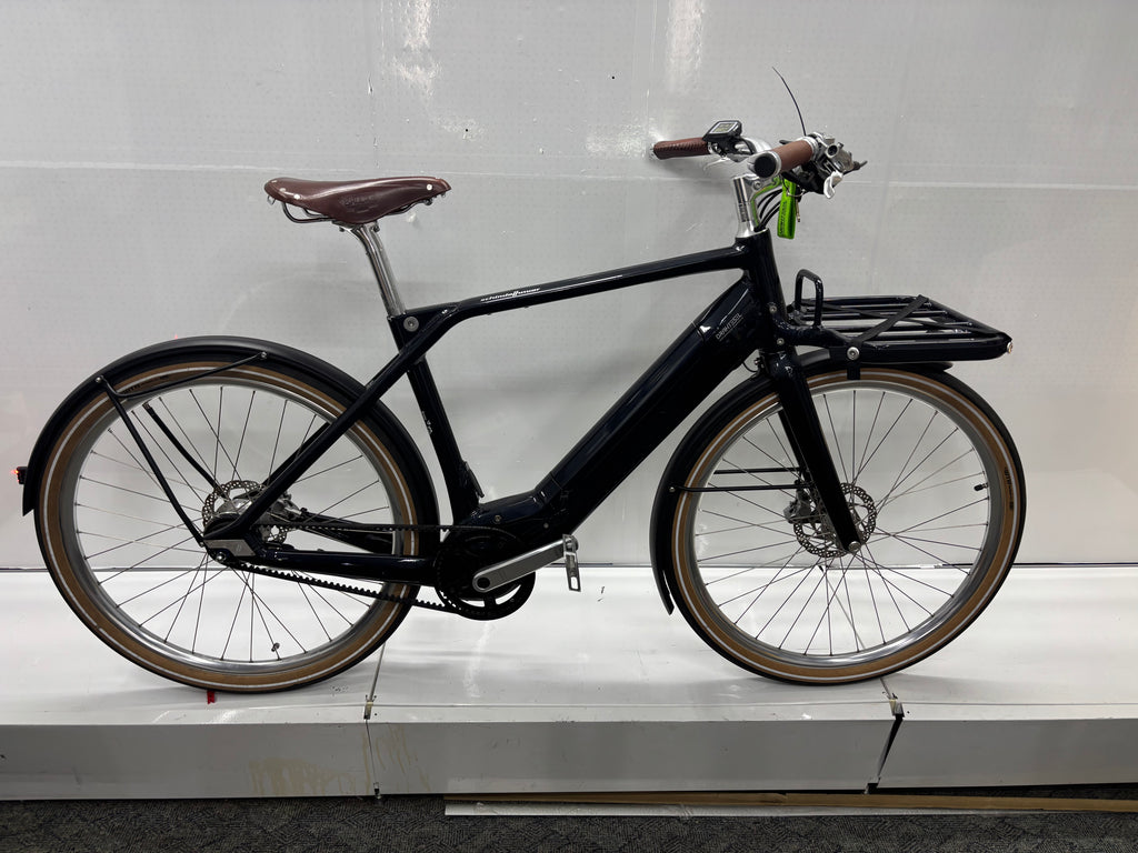 Schindelhauer E-Bike mit Frontkorb, Alfine 8 Hang, Brooks