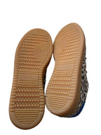 DWRS POONA Leopard Damen Schuhe Größe 39 / 40 , Sand/Kobalt - NEU