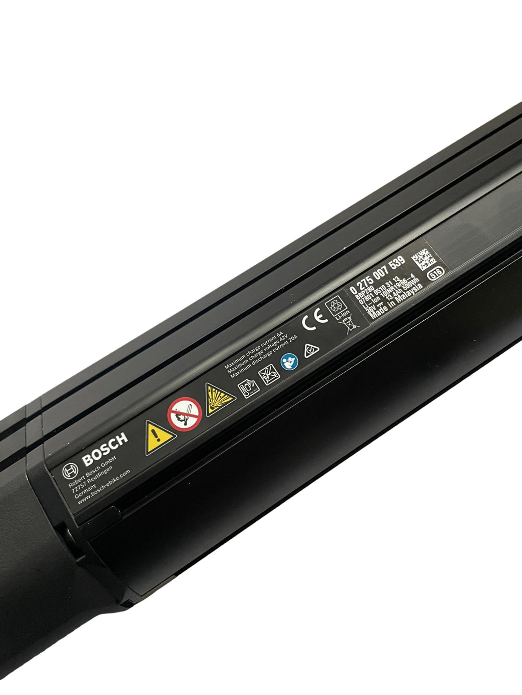 Bosch Powertube 500 - Energieinhalt (aktuell) 96% -  horizontal