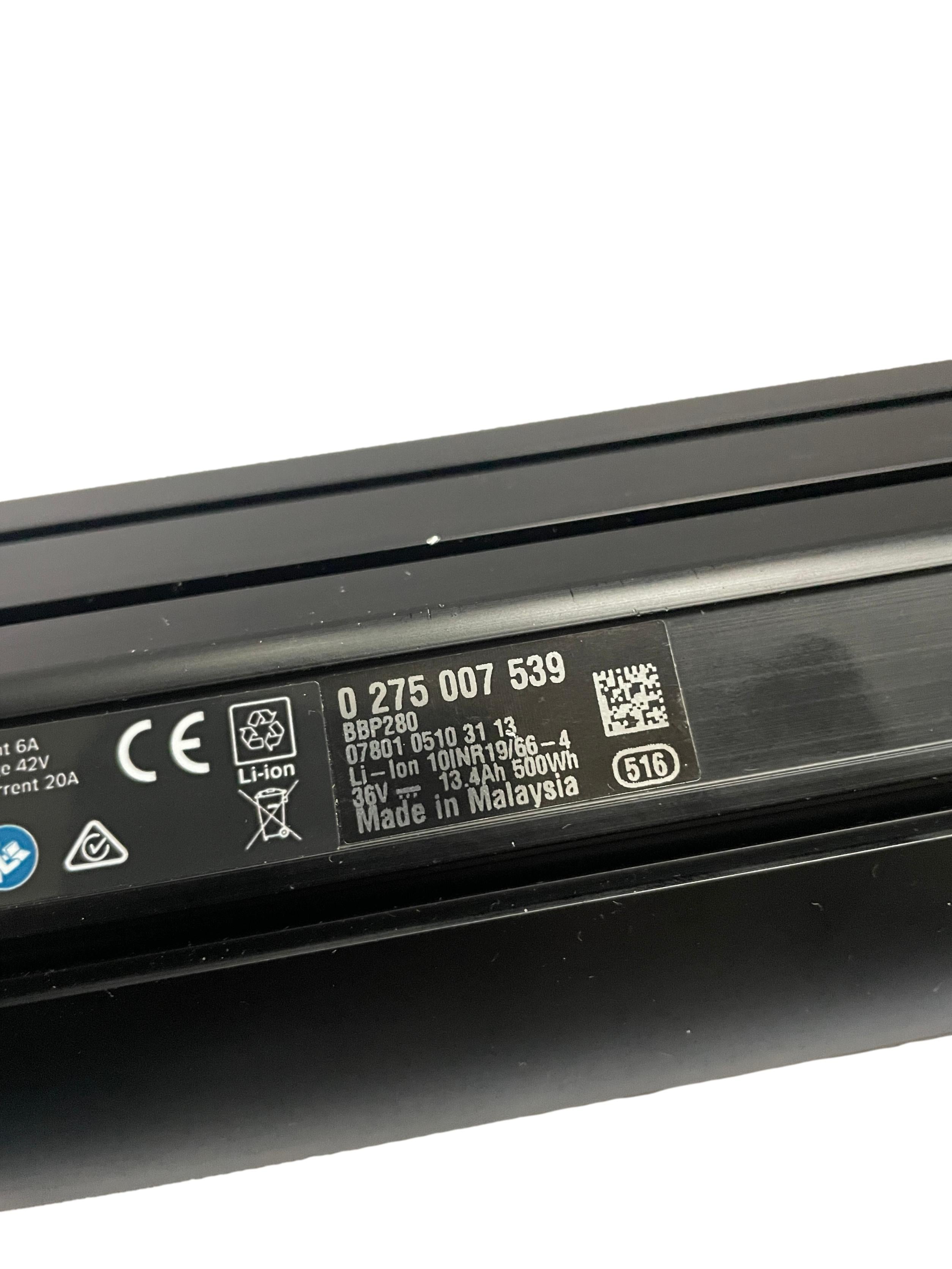 Bosch Powertube 500 - Energieinhalt (aktuell) 96% -  horizontal