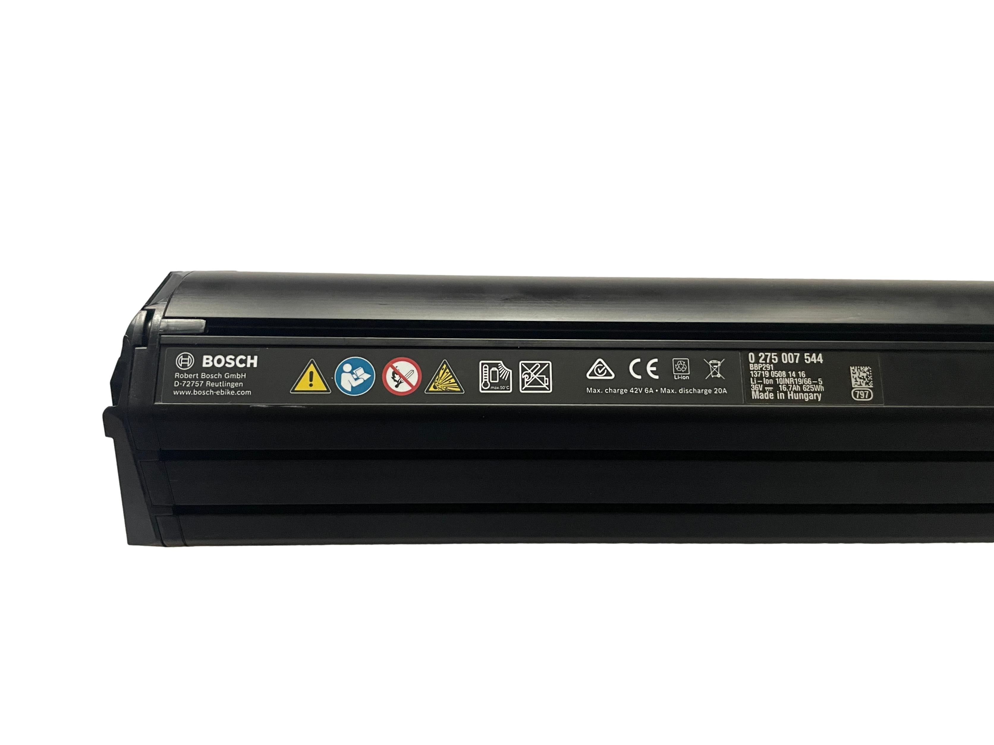 Bosch Powertube 625 - Energieinhalt (aktuell) 93% -  vertikal
