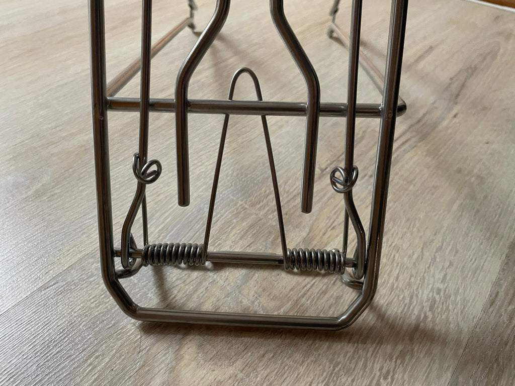 Gepäckträger silber mit Gepäckklappe