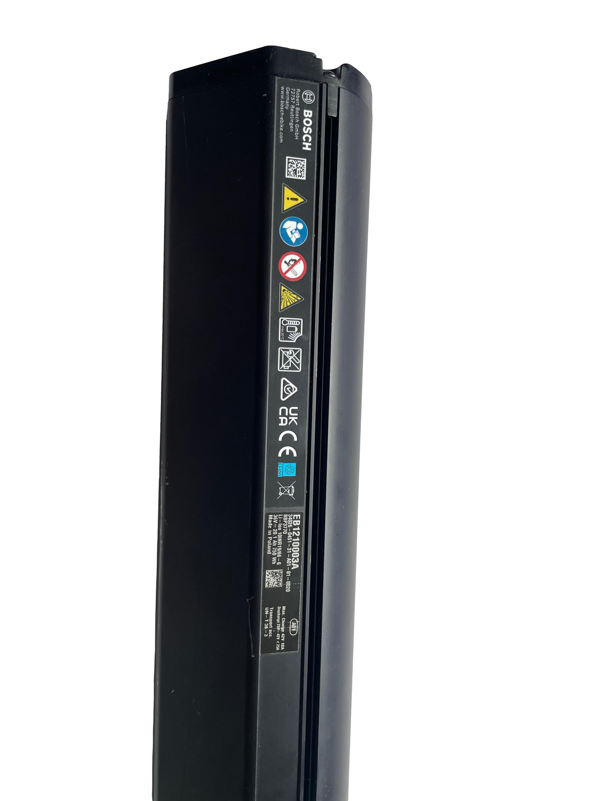 Bosch Powertube 750 - SMART SYSTEM - Energieinhalt (aktuell): 93% -  horizontal