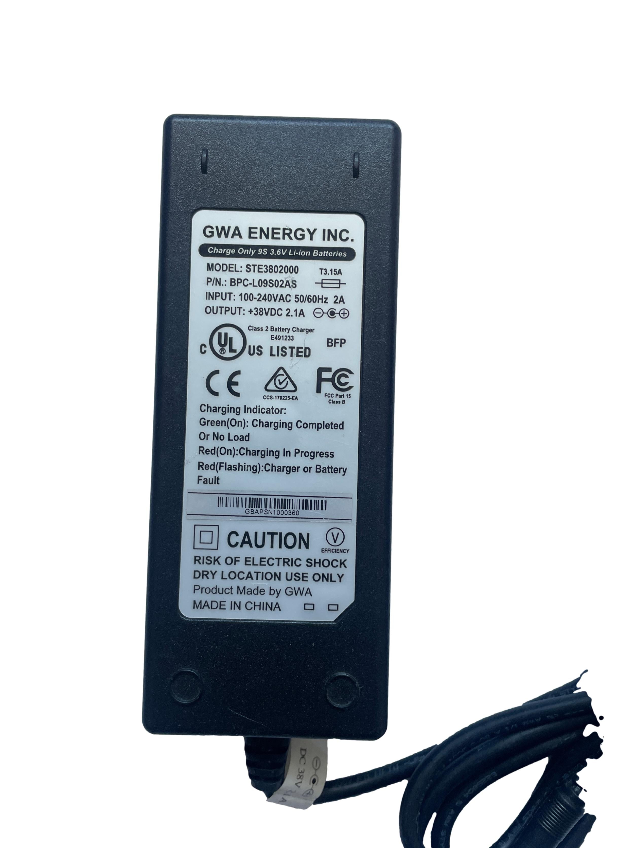 GWA Akku Ladegerät R37/R45 38V + GWA COP 2 Adapter R37/R45