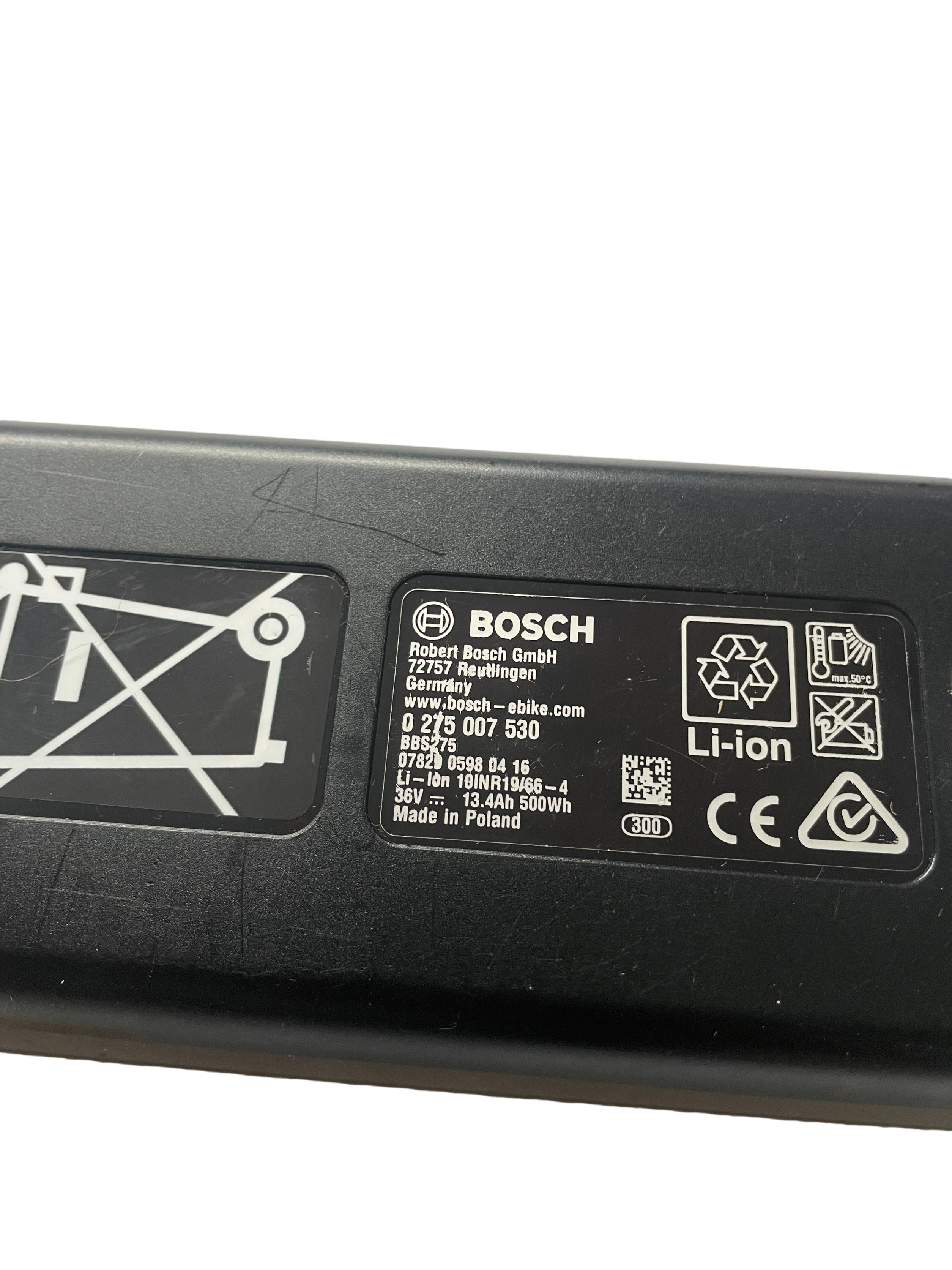 Bosch Powerpack 500 Rahmenakku zum Aufstecken - Energieinhalt (aktuell) 95% mit Bosch Prüfbericht