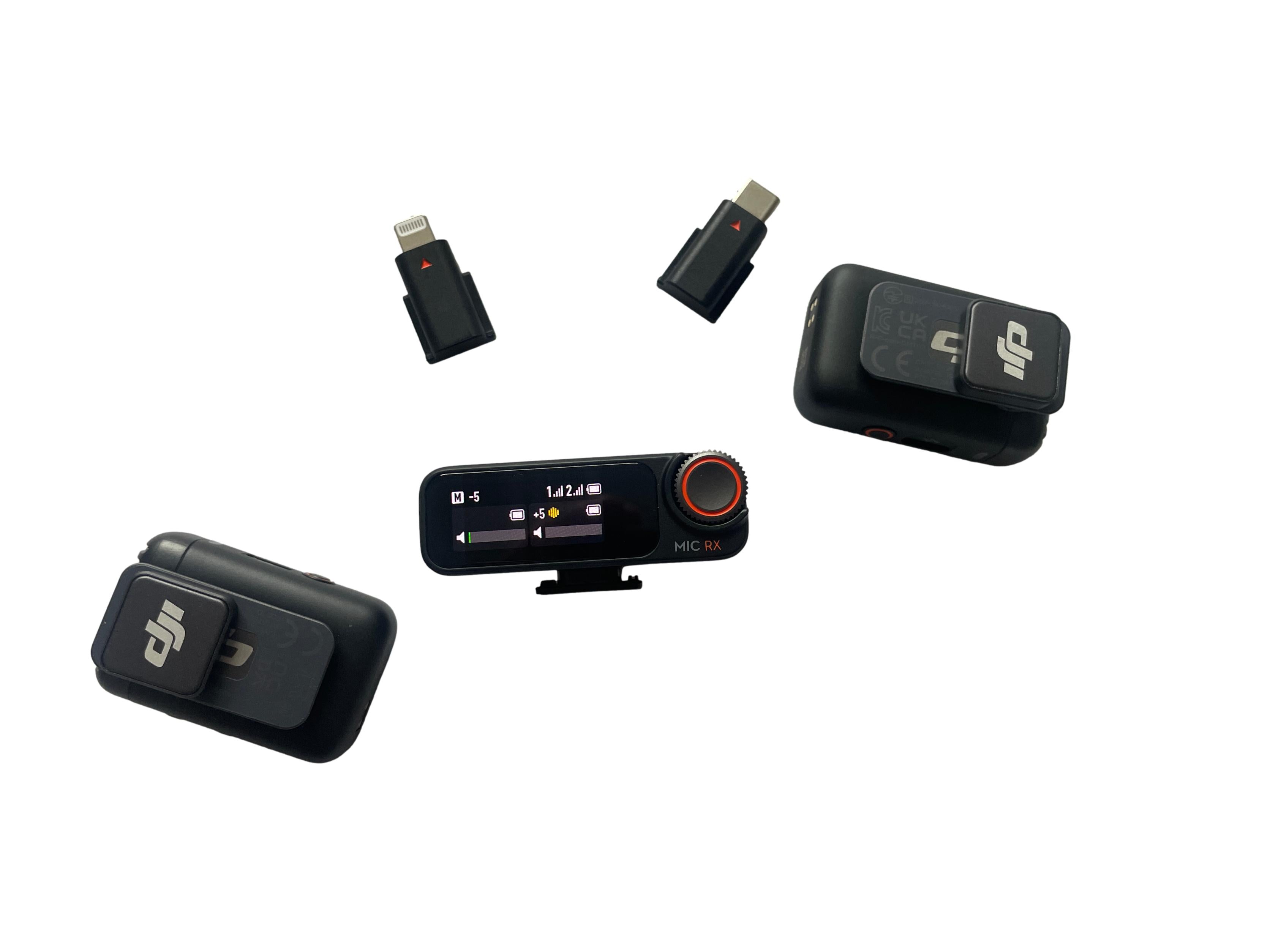 DJI Mic 2 - 2 Sender, Empfänger & Ladeschale