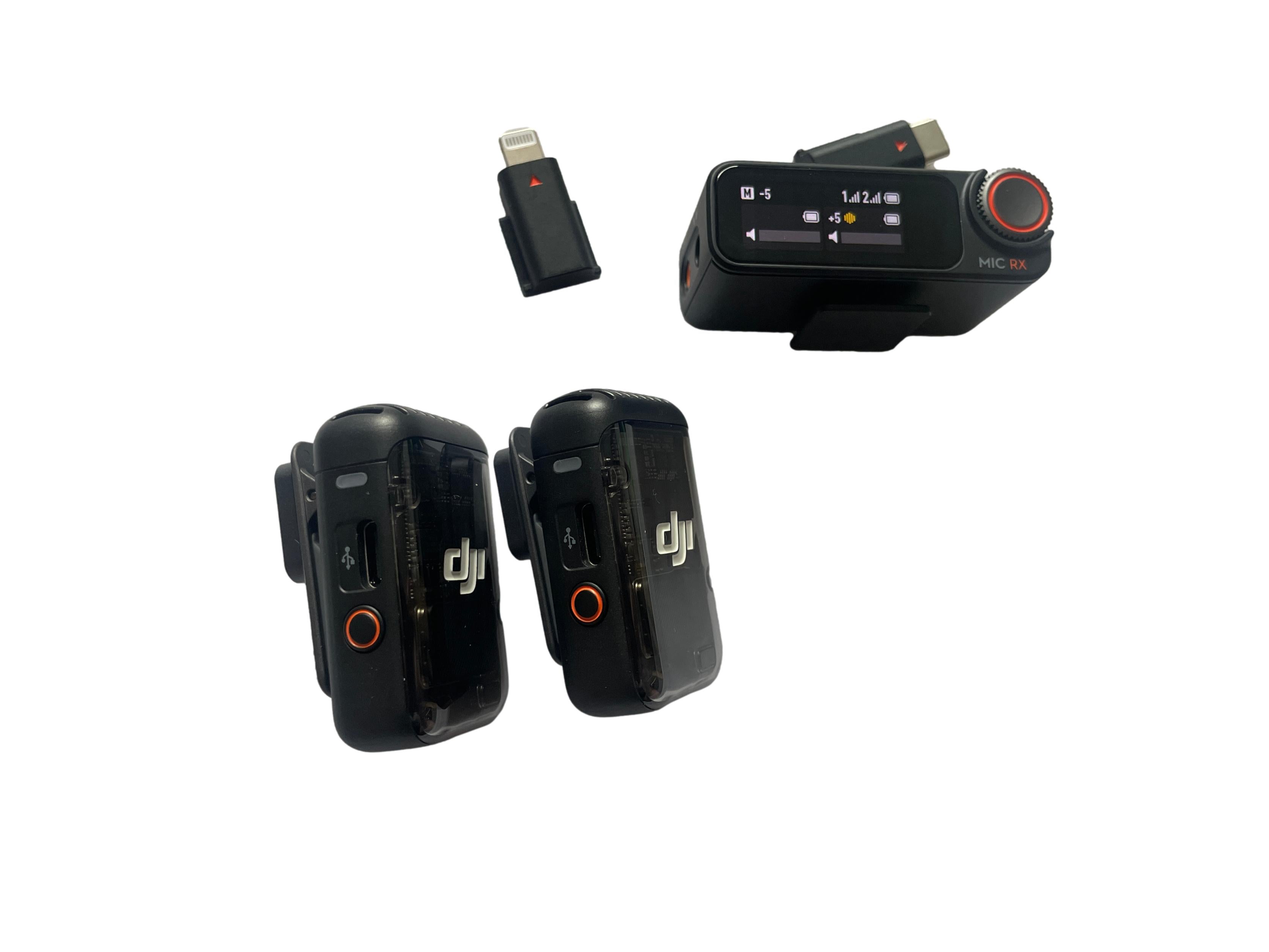DJI Mic 2 - 2 Sender, Empfänger & Ladeschale