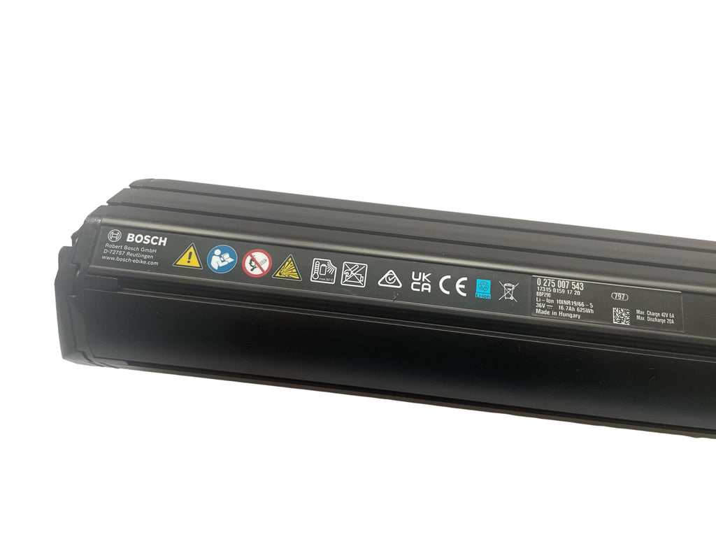 Bosch Powertube 625 - Energieinhalt (aktuell) 95% -  horizontal