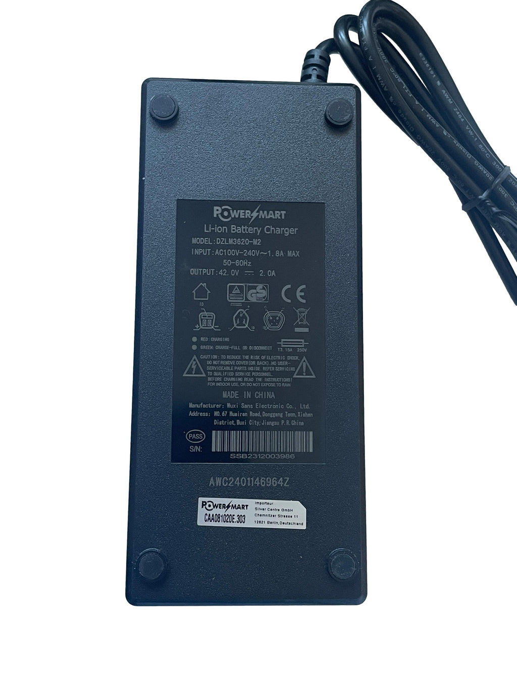 Power Mart Li-Ion Battery Charger DZLM3620-M2
