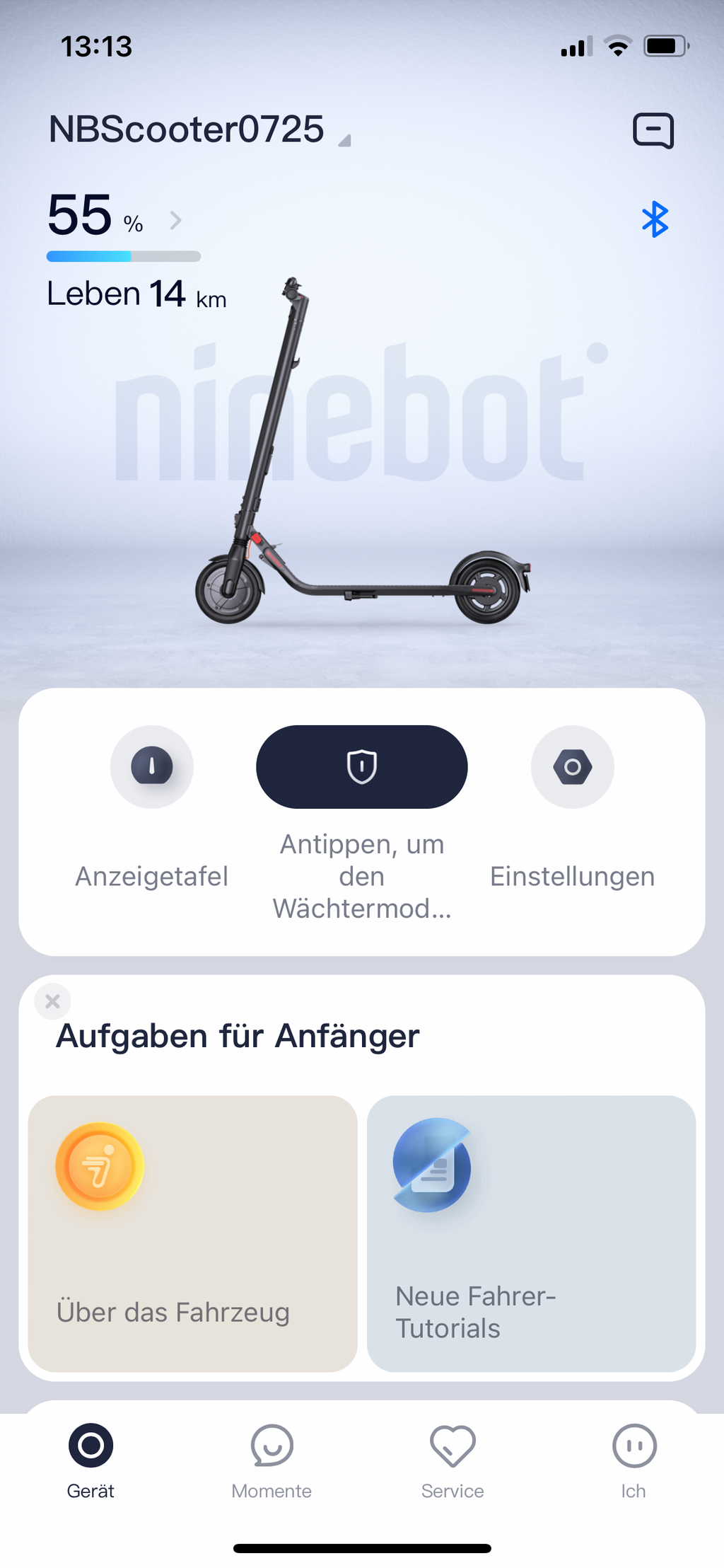 Segway ninebot KickScooter E25D - leicht reparaturbedürftig