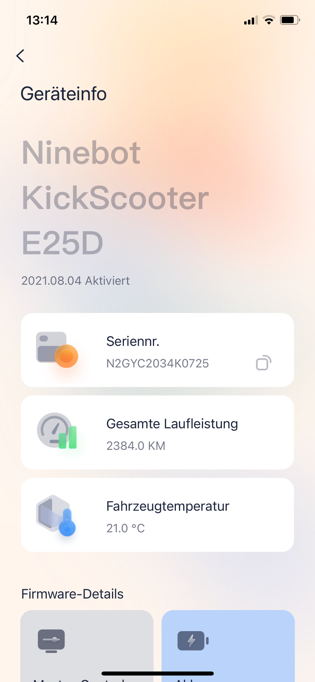 Segway ninebot KickScooter E25D - leicht reparaturbedürftig
