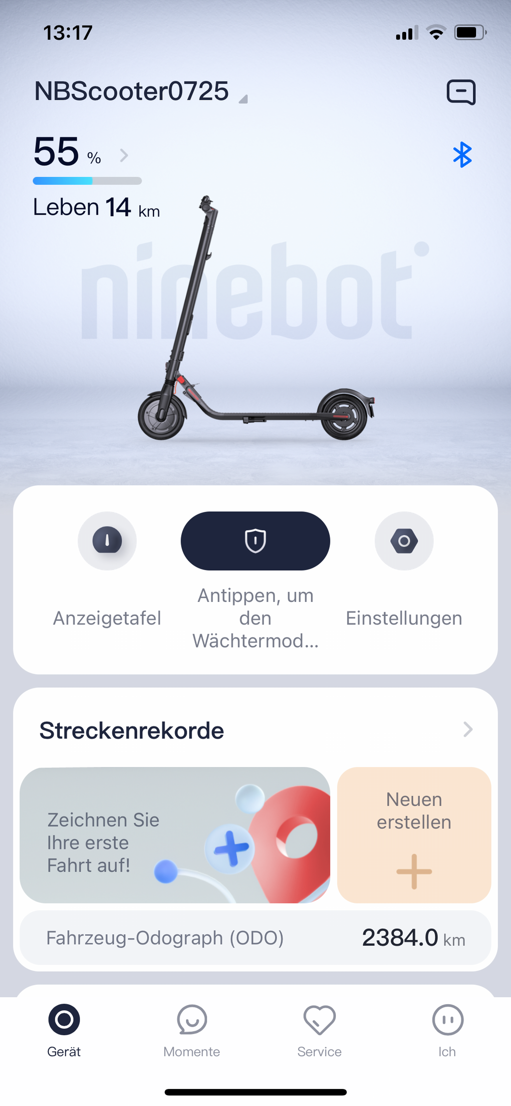 Segway ninebot KickScooter E25D - leicht reparaturbedürftig
