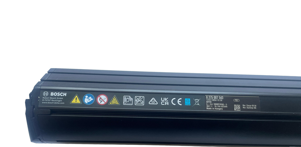 Bosch Powertube 625 - Energieinhalt (aktuell): 94% -  horizontal