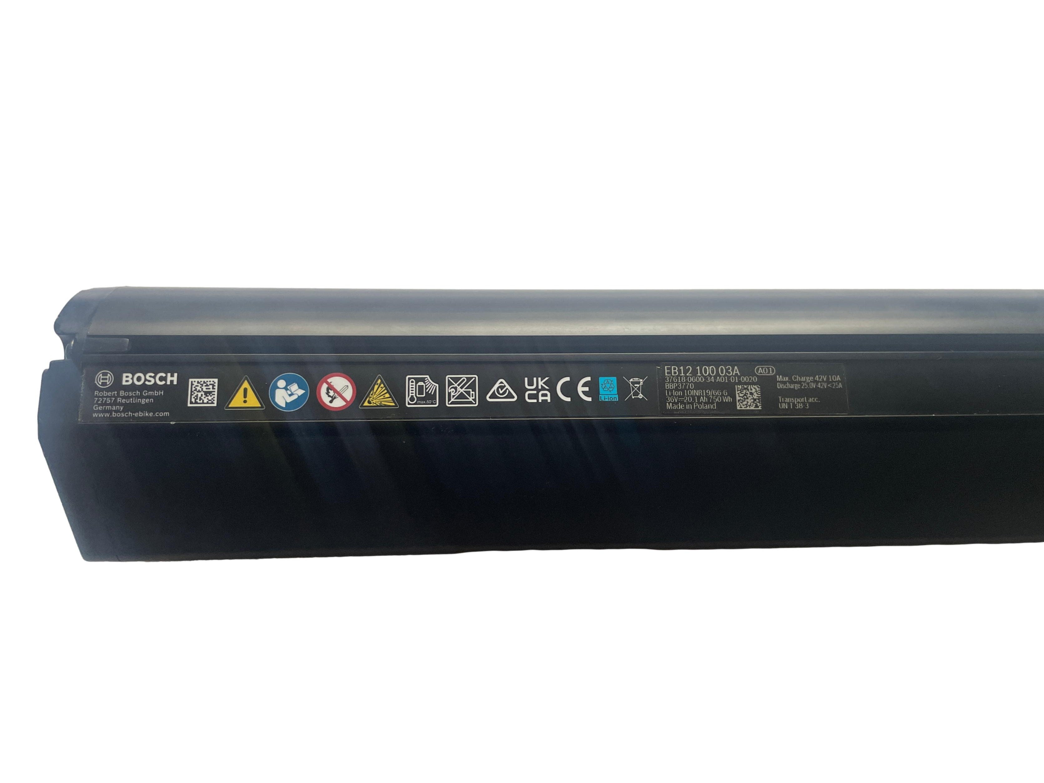 Bosch Powertube 750 - SMART SYSTEM - Energieinhalt (aktuell): 95% -  horizontal