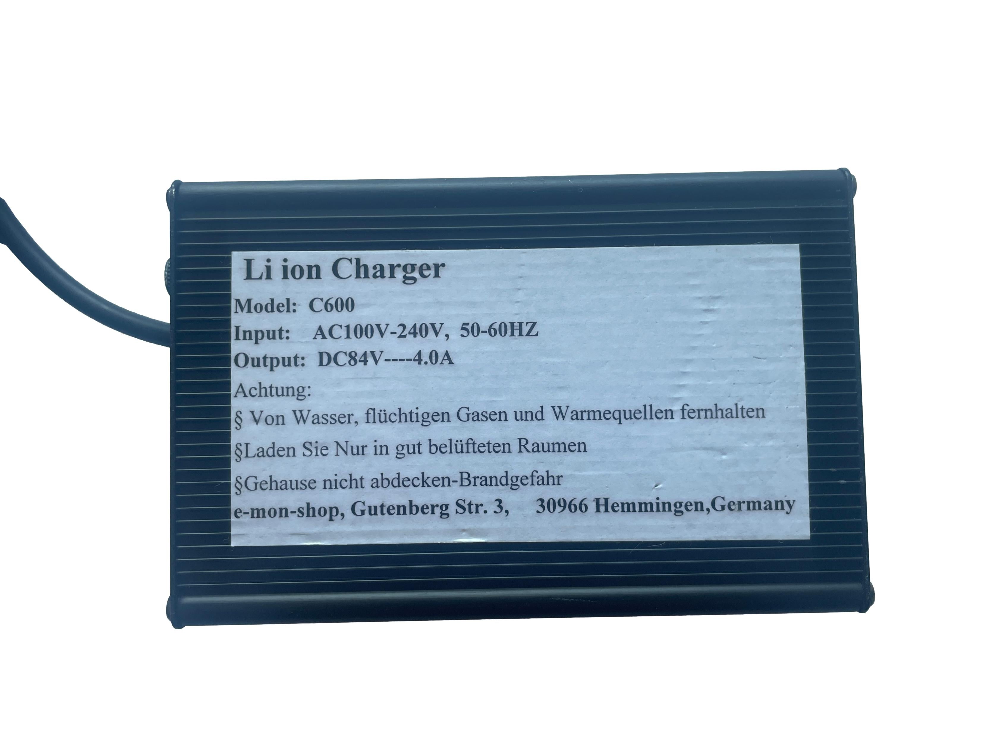 Ladegerät Li ion Charger C600 - 3 poliger Stecker - gebraucht